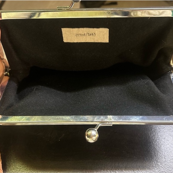 Anthropologie Damask Cotton Canvas Clutch - Picture 3 of 5